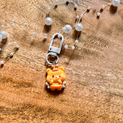 1 Pc Plump Bear Costume Chubby Bear Keychain Charm