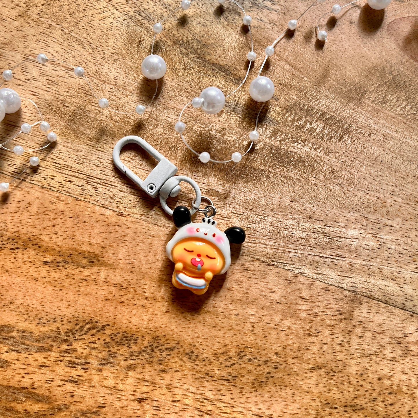 1 Pc Plump Bear Costume Chubby Bear Keychain Charm