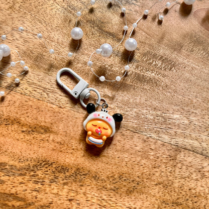 1 Pc Plump Bear Costume Chubby Bear Keychain Charm