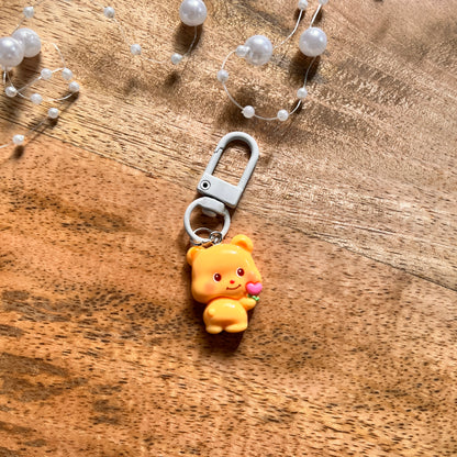 1 Pc Plump Bear Costume Chubby Bear Keychain Charm