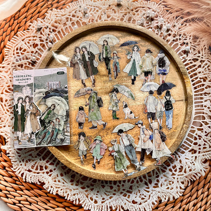 20 Pcs Fireworks Pedestrian Series Original Character Theme Sticker Pack