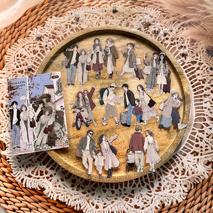 20 Pcs Fireworks Pedestrian Series Original Character Theme Sticker Pack