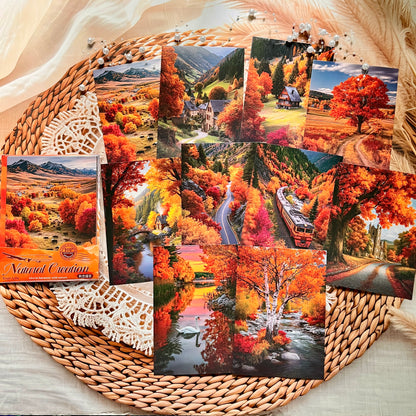 10 Sheets Natural Creations Series Landscape White Cardstock Crafting Materials