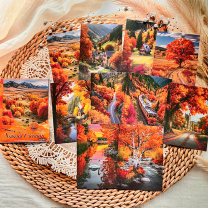 10 Sheets Natural Creations Series Landscape White Cardstock Crafting Materials