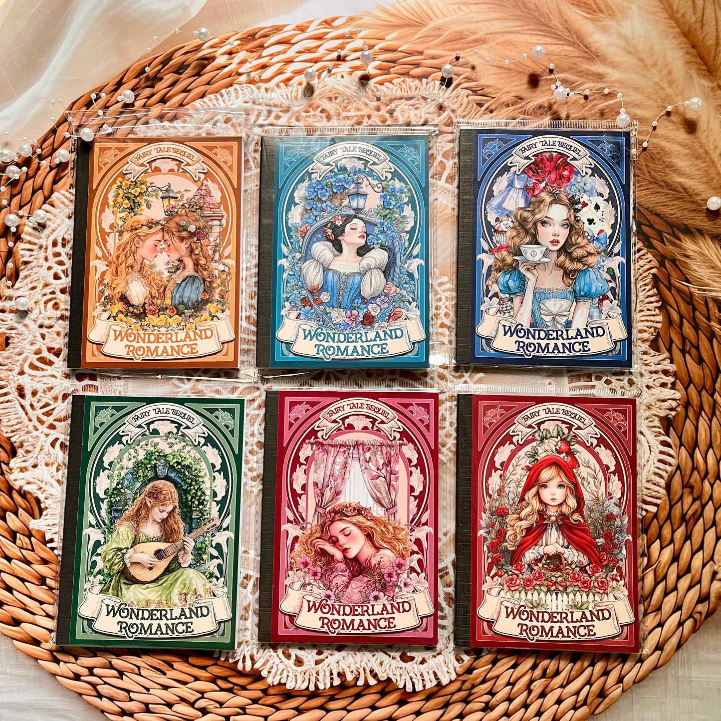 18 Sheets Fairy Tale Sequel Series Dual Material Die-Cut Sticker Book