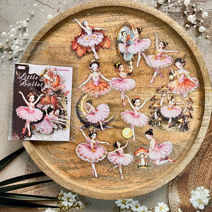 15 Pcs Little Ballet Series Dreamy Retro Character Stickers