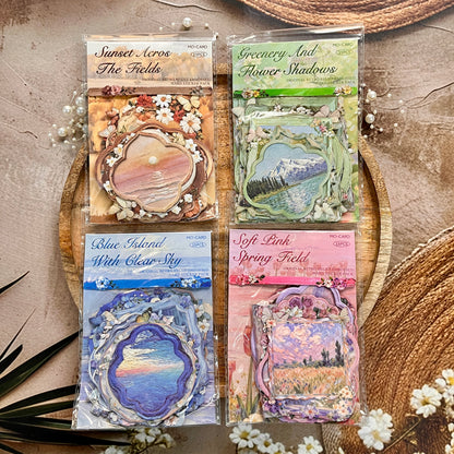 15 Pcs Monet Picture Frame Series Vintage style Creative Stickers