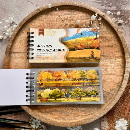 48 Sheets Autumn Picture Book Series Scenic Spiral bound Sticker Book
