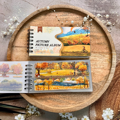 48 Sheets Autumn Picture Book Series Scenic Spiral bound Sticker Book