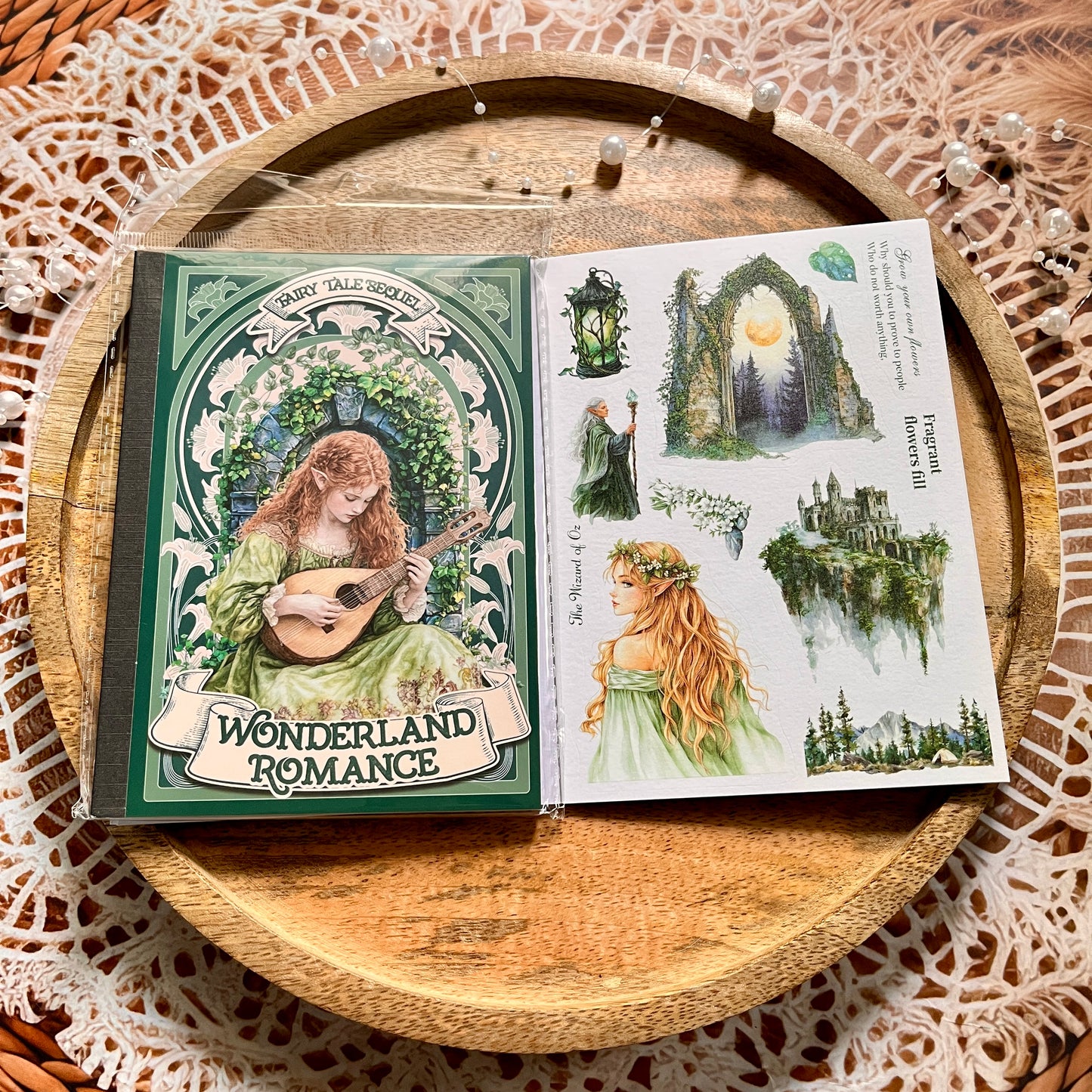 18 Sheets Fairy Tale Sequel Series Dual Material Die-Cut Sticker Book