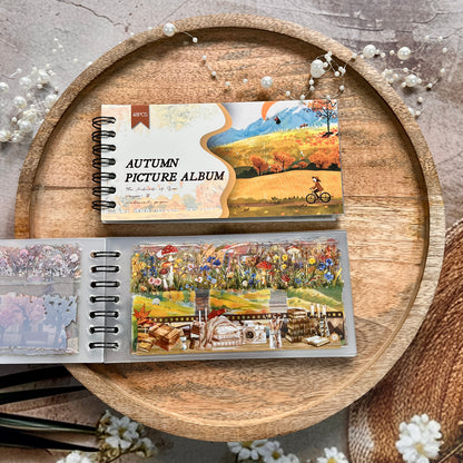 48 Sheets Autumn Picture Book Series Scenic Spiral bound Sticker Book