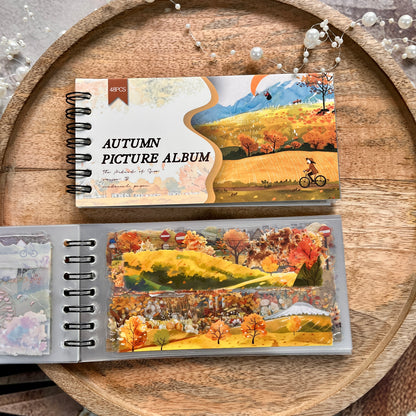 48 Sheets Autumn Picture Book Series Scenic Spiral bound Sticker Book