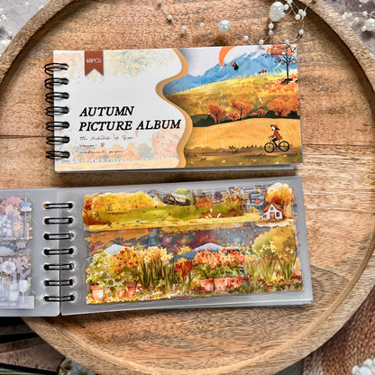 48 Sheets Autumn Picture Book Series Scenic Spiral bound Sticker Book
