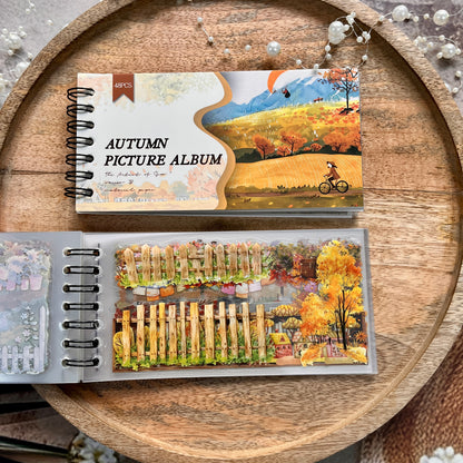 48 Sheets Autumn Picture Book Series Scenic Spiral bound Sticker Book