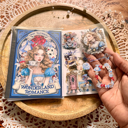 18 Sheets Fairy Tale Sequel Series Dual Material Die-Cut Sticker Book