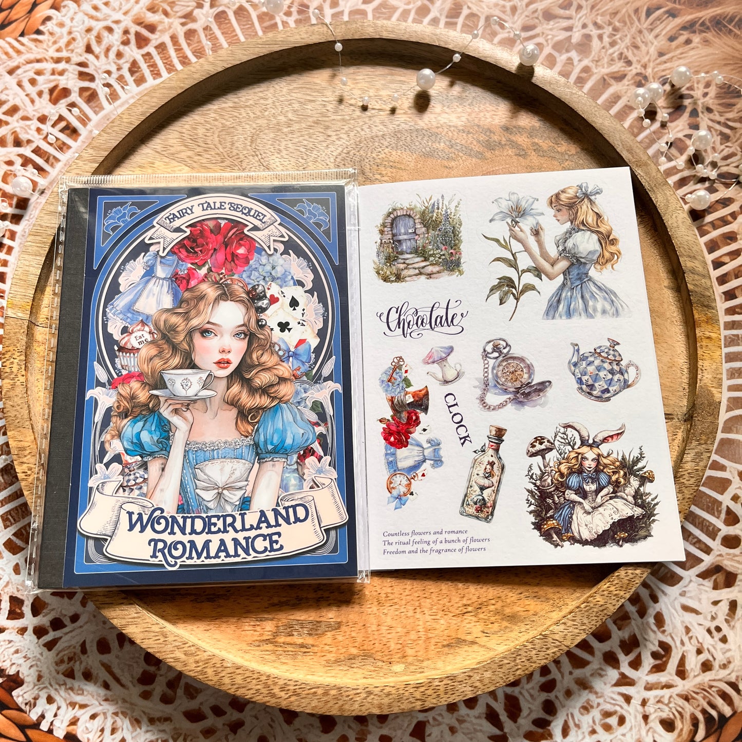 18 Sheets Fairy Tale Sequel Series Dual Material Die-Cut Sticker Book