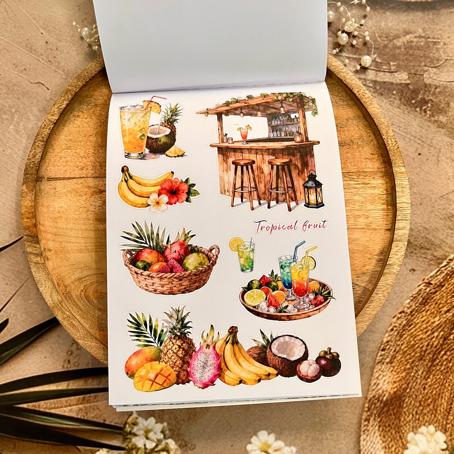 20 Sheets Vacation Trip Holiday Sticker Book for Scrapbooking