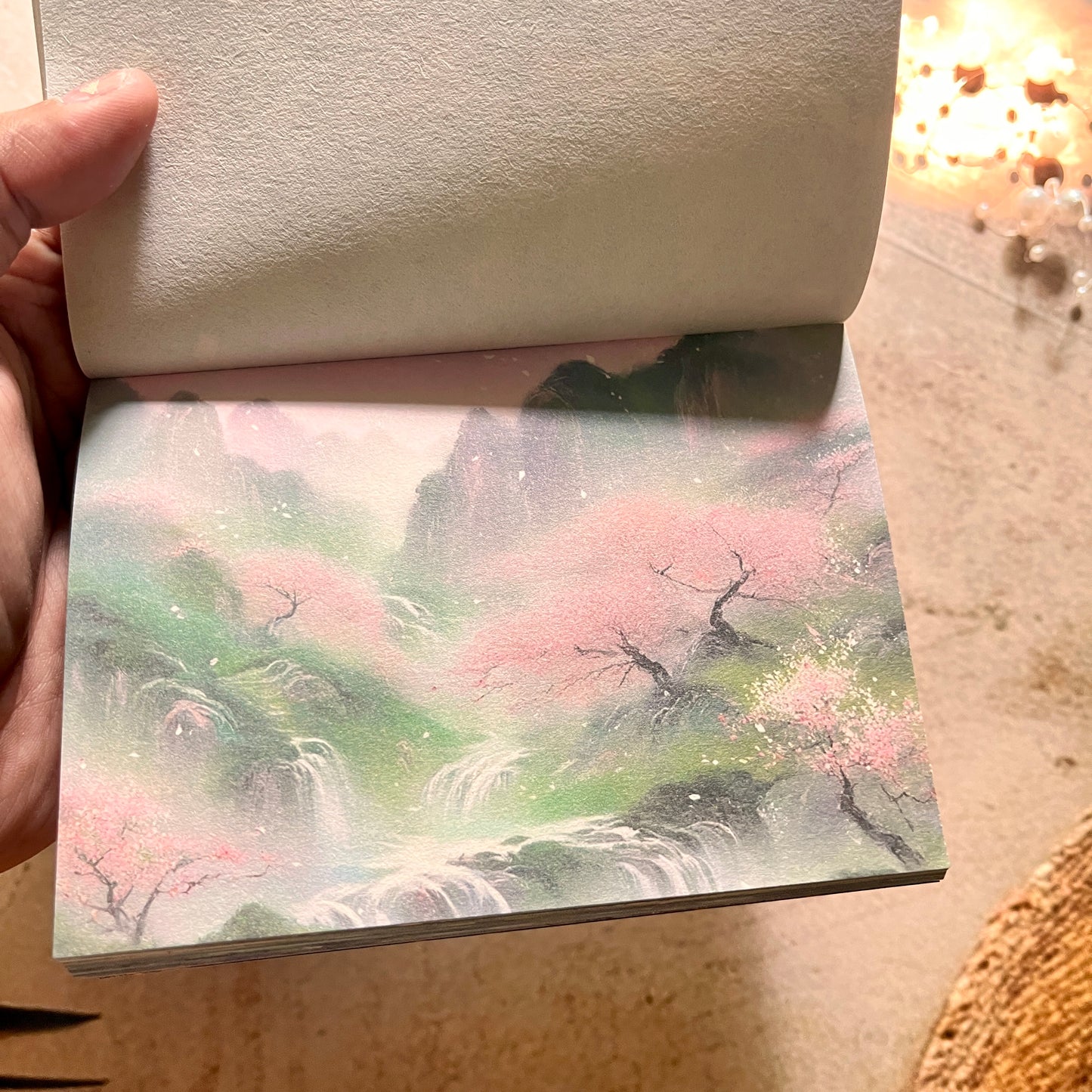 50 Sheets Four Seasons Scenic Notes Non Adhesive Retro Craft Paper