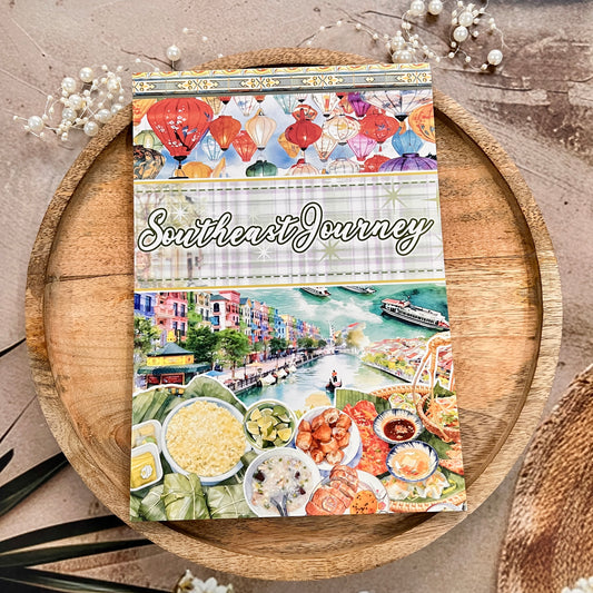 20 Sheets Southeast Journey landscape Sticker Book for Scrapbooking