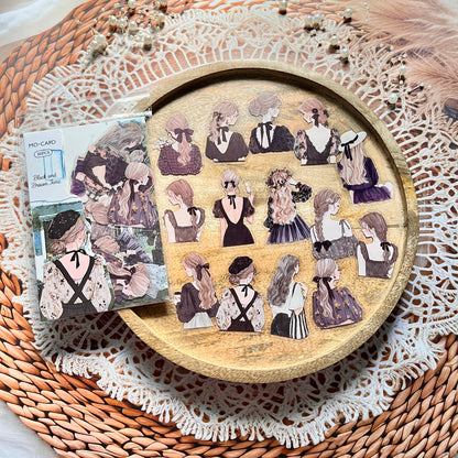 30 Pcs Turning Point Series Elegant Character Holiday Decorative Sticker