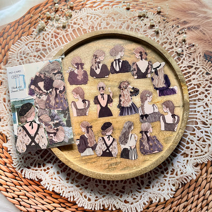 30 Pcs Turning Point Series Elegant Character Holiday Decorative Sticker