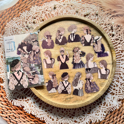 30 Pcs Turning Point Series Elegant Character Holiday Decorative Sticker