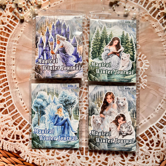 25 Pcs Enchanted Winter Series Winter themed Decorative Stickers