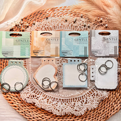 15 Sheets Gentle Touch in Your Hands Series Loose-Leaf Notebook with Custom Shapes