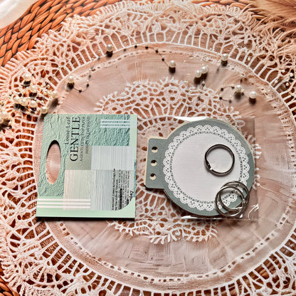 15 Sheets Gentle Touch in Your Hands Series Loose-Leaf Notebook with Custom Shapes