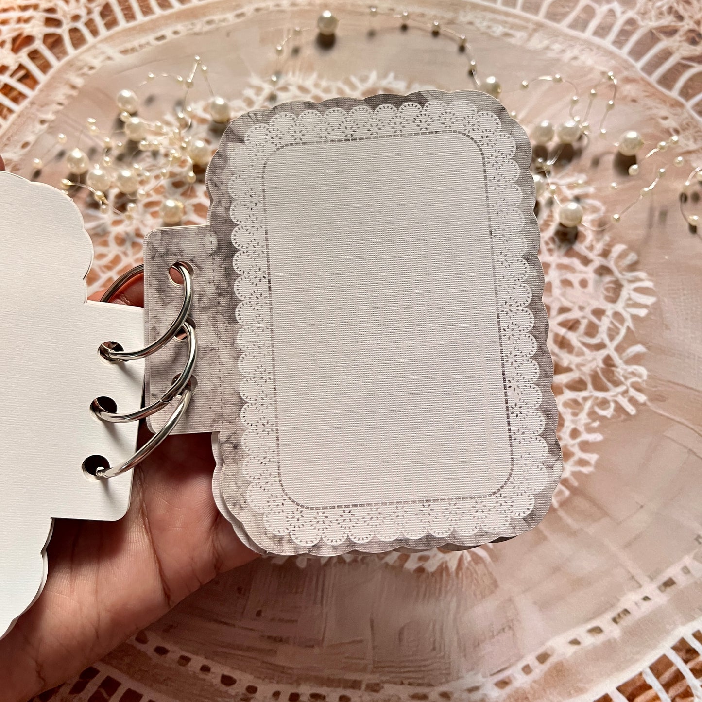 15 Sheets Gentle Touch in Your Hands Series Loose-Leaf Notebook with Custom Shapes