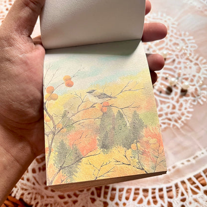 200 Sheets Four Seasons Note Paper Non-adhesive Material book