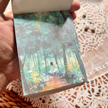 200 Sheets Four Seasons Note Paper Non-adhesive Material book