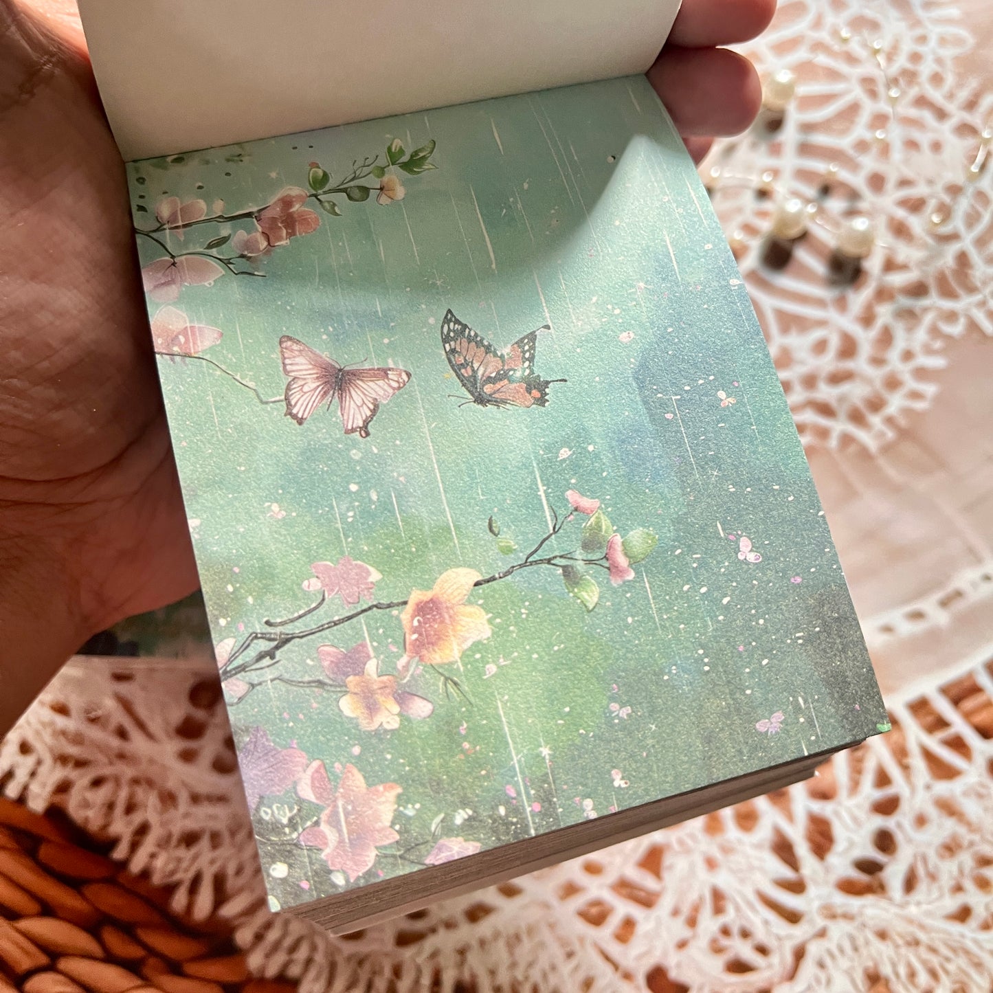 200 Sheets Four Seasons Note Paper Non-adhesive Material book