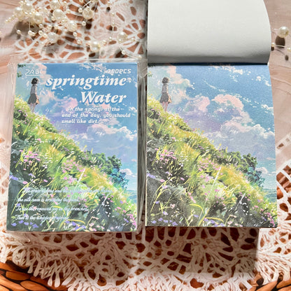 200 Sheets Four Seasons Note Paper Non-adhesive Material book