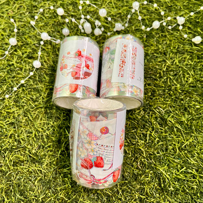 2M/Roll Flower Decoration Creative Cute Strawberry Pet Tape