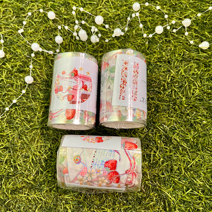 2M/Roll Flower Decoration Creative Cute Strawberry Pet Tape