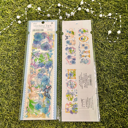 3 sheets/pack PET adhesive tape Flower Diary Series Flower Handbook Decoration Material