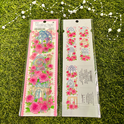 3 sheets/pack PET adhesive tape Flower Diary Series Flower Handbook Decoration Material