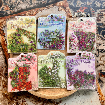 20 Pcs Poems in Bloom Floral Thoughts Journaling Stickers
