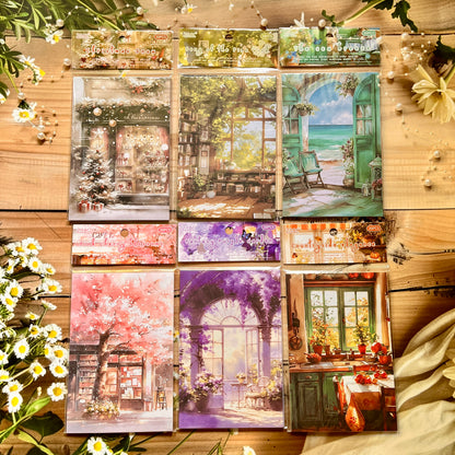 30 Pcs Morning Impressions Vintage Scenery Non Adhesive Material Paper