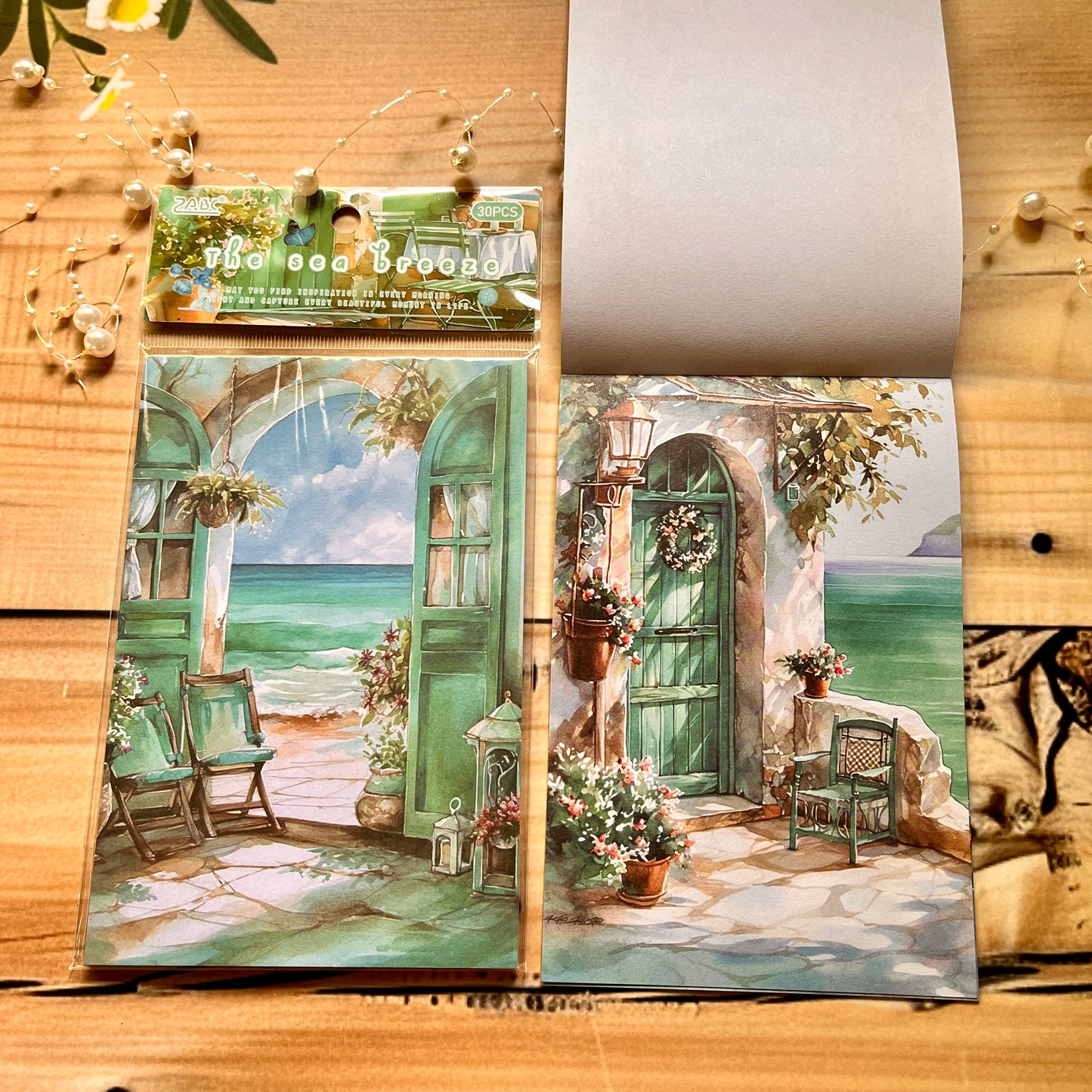 30 Pcs Morning Impressions Vintage Scenery Non Adhesive Material Paper