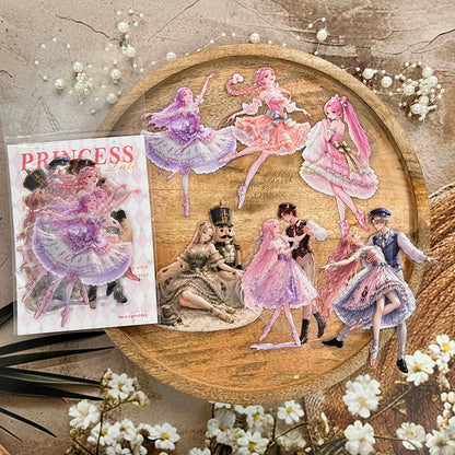 12 Pcs Princess and Fairy Tale Series Character-themed Character Stickers