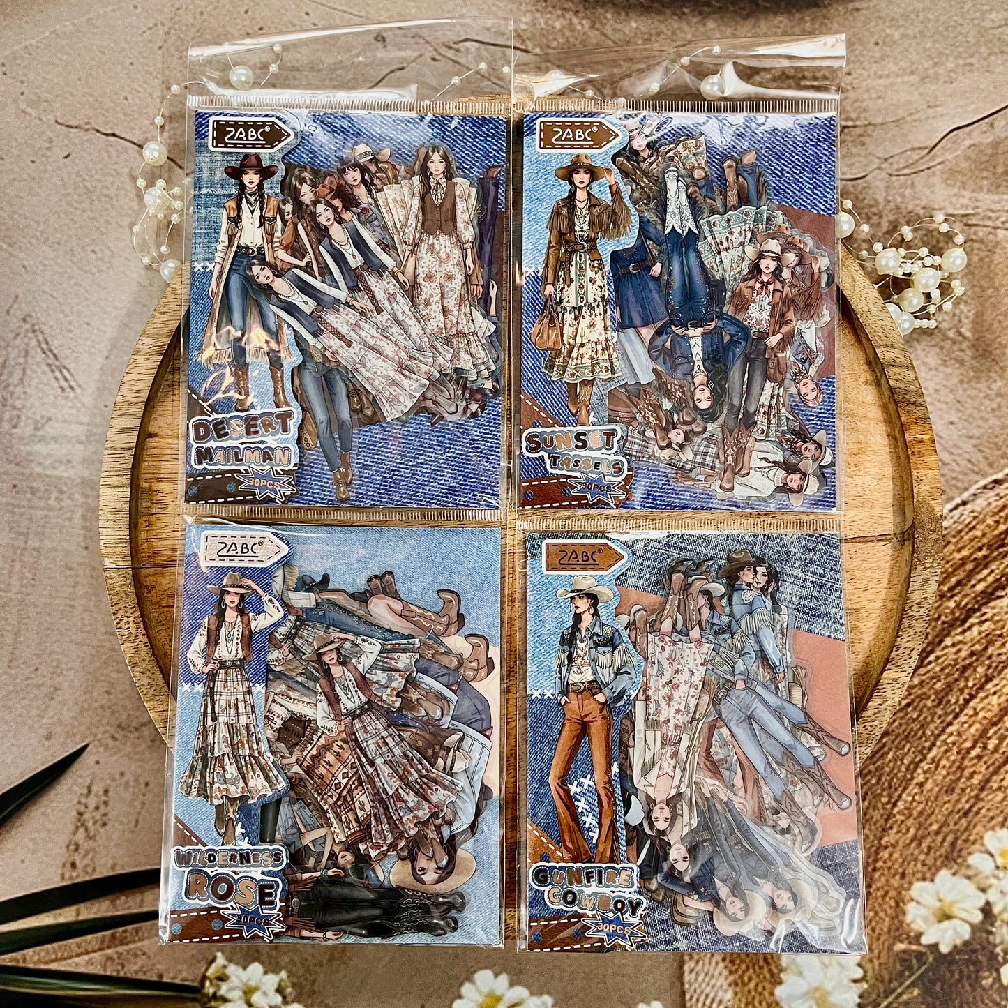 30 Pcs Wild Star Series Girl Character Stickers