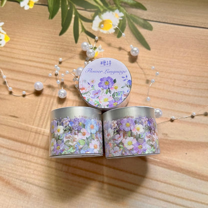 30mm* 2M Roll Flower Story series INS Flower Handbook Pet Tape