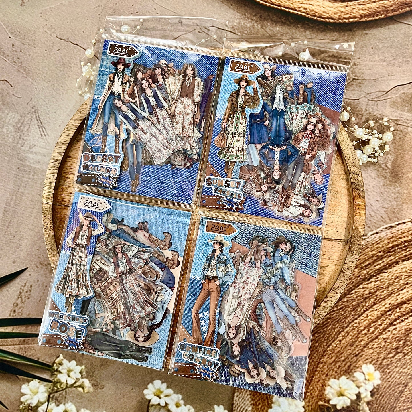 30 Pcs Wild Star Series Girl Character Stickers