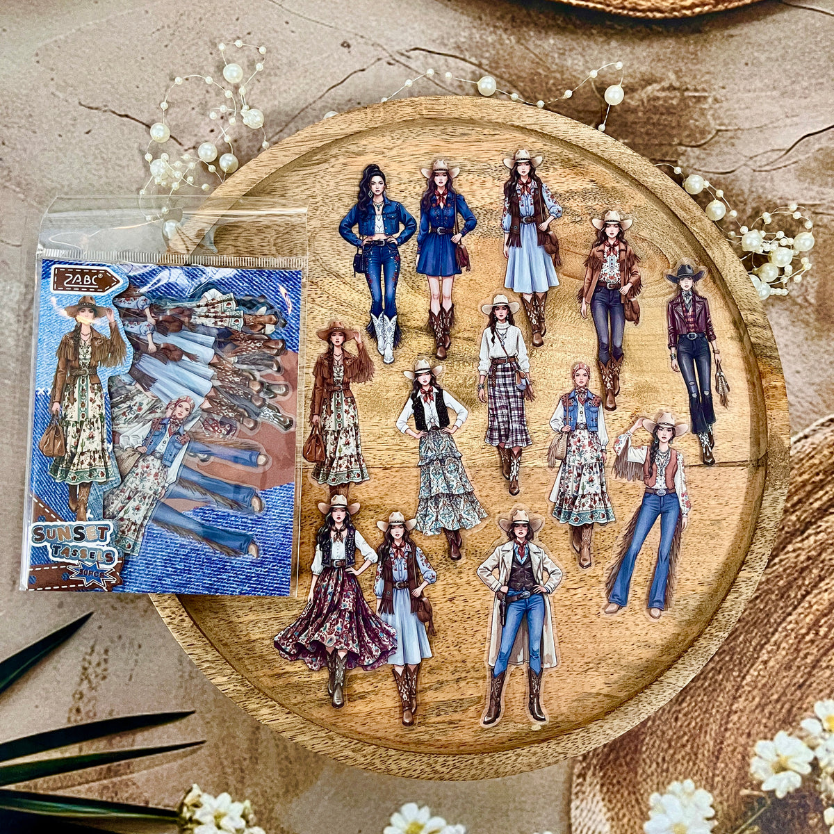 30 Pcs Wild Star Series Girl Character Stickers