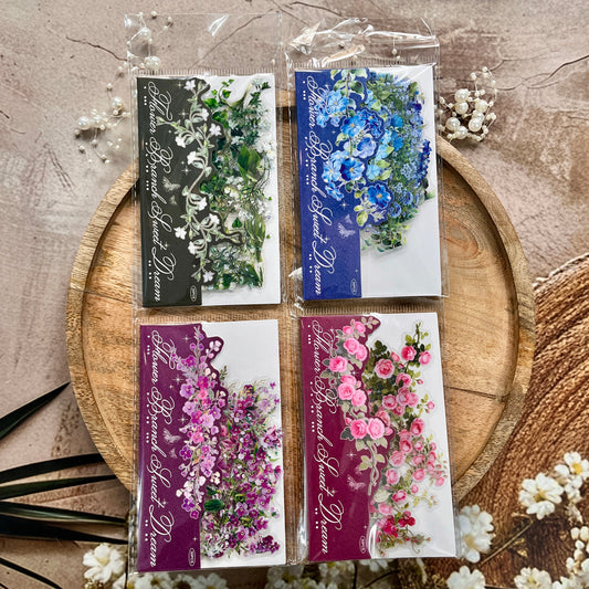 30 Pcs Flower Branch Sweet Dreams Series Flower Journaling Stickers