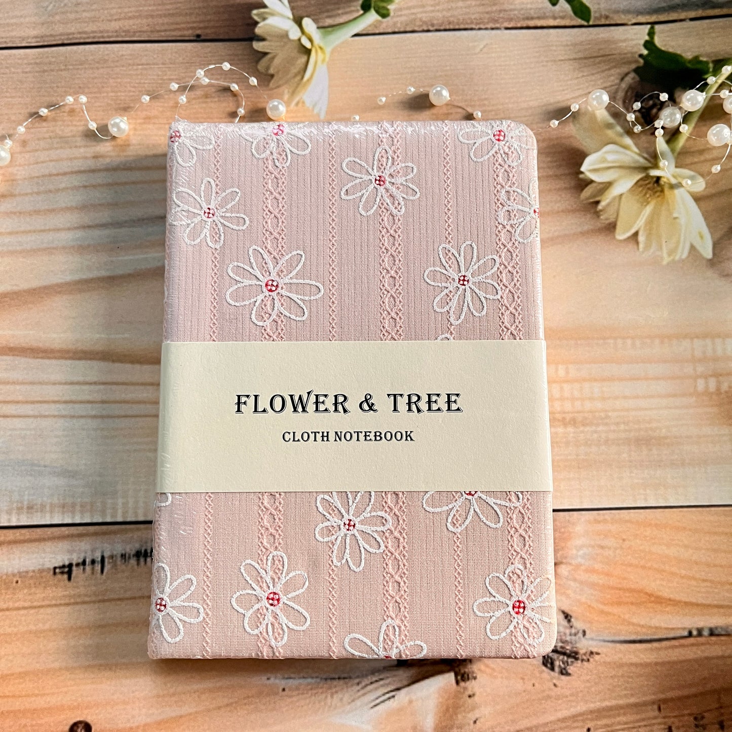 A6/B6 Flower and Tree Daisy Cloth Ultra Thick Notebook for Journaling