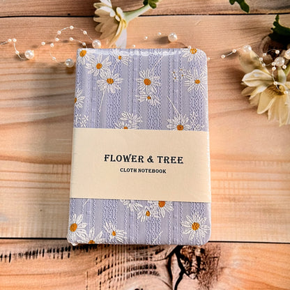 A6/B6 Flower and Tree Daisy Cloth Ultra Thick Notebook for Journaling