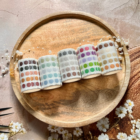 1 Pc 3M Dot Series Round Gradient Paper Tape For Journaling